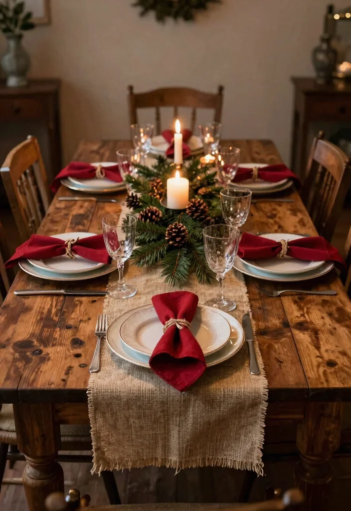 10 Christmas Kitchen Decor Ideas for Festive Warmth 2. Festive Table Settings 0