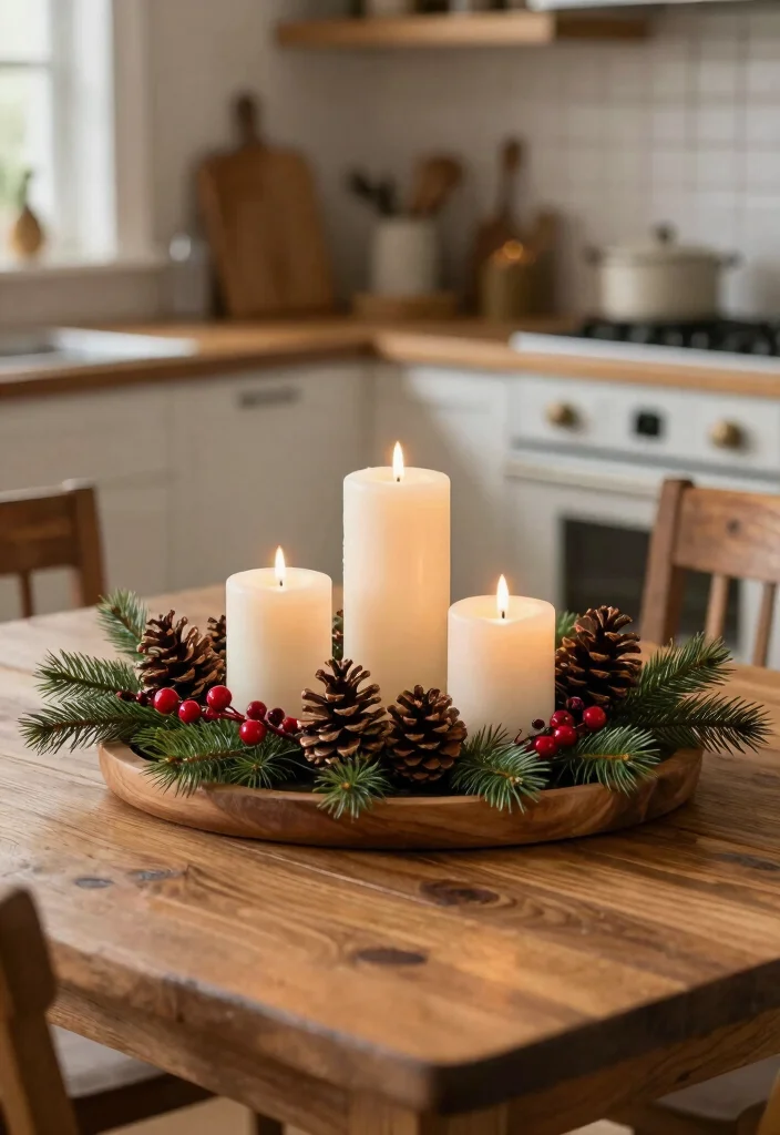 10 Christmas Kitchen Decor Ideas for Festive Warmth 6. Seasonal Table Centerpieces 0