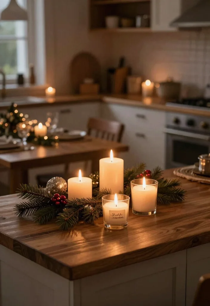 10 Christmas Kitchen Decor Ideas for Festive Warmth 8. Holiday Scented Candles 0