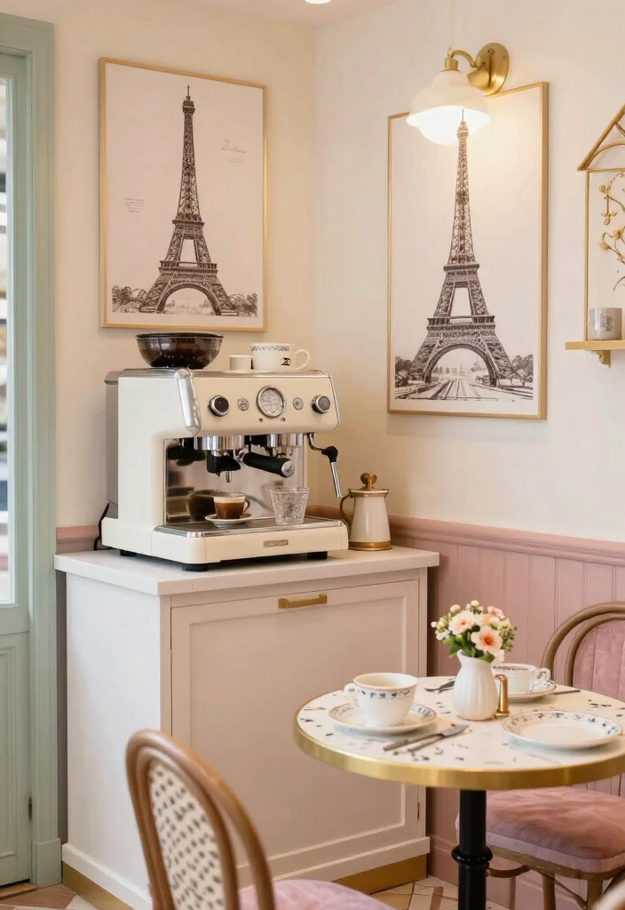 10 Coffee Corner Ideas for Kitchens of Any Size 8. Themed Coffee Station 0