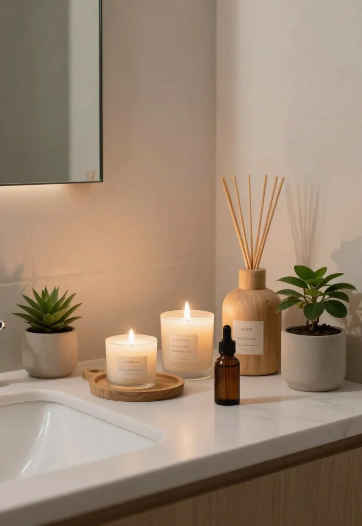 10 College Bathroom Ideas for Small Shared Spaces 10. Incorporate Scented Elements 0