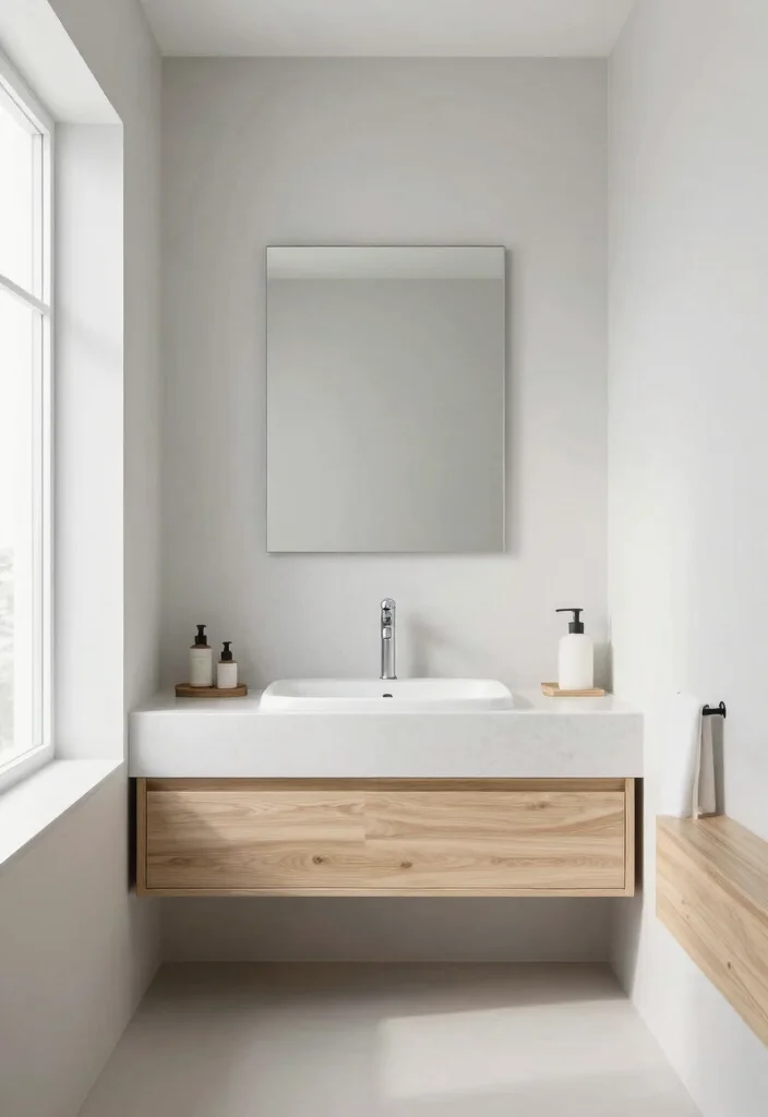 10 College Bathroom Ideas for Small Shared Spaces 7. Minimalist Color Schemes 0