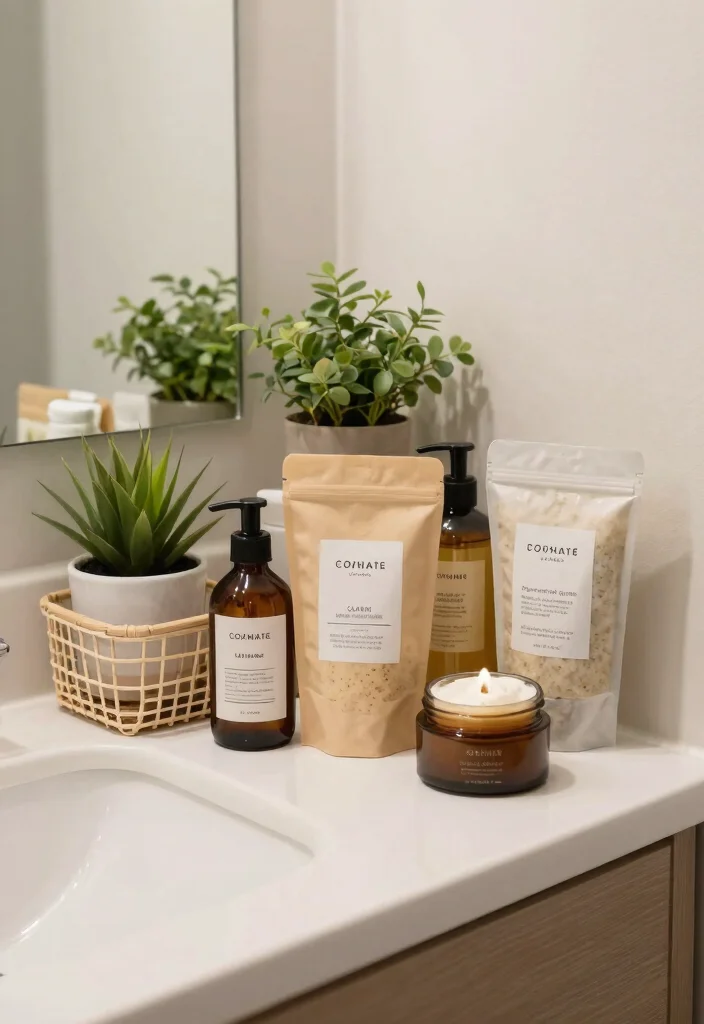 10 College Bathroom Ideas for Small Shared Spaces 8. Stylish Eco Friendly Toiletries 0