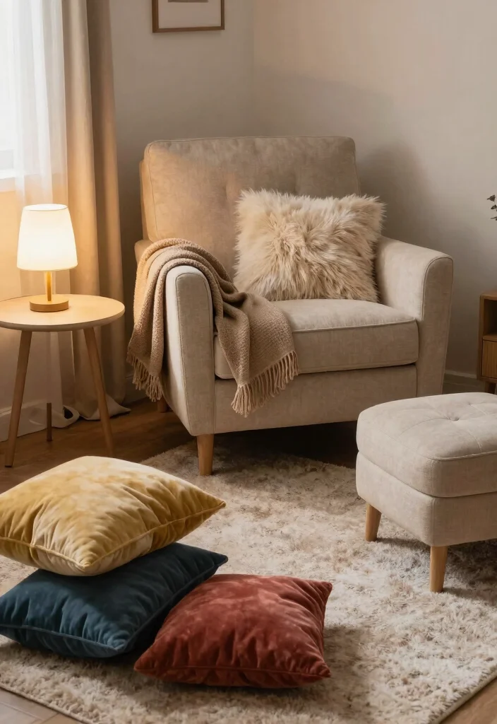 10 Cozy Small TV Room Ideas for Relaxed Nights 2. Create a Cozy Seating Area 0