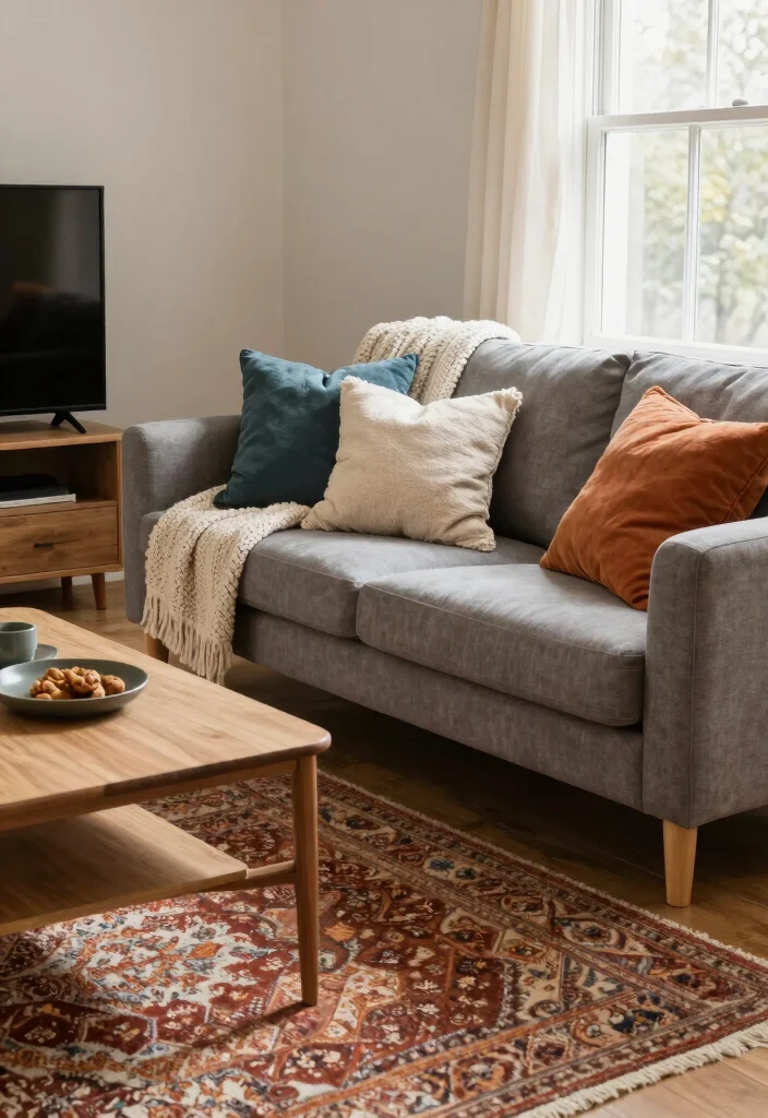 10 Cozy Small TV Room Ideas for Relaxed Nights 6. Use Soft Textiles 0