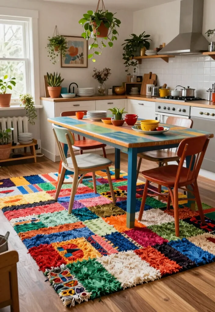 10 Kitchen Carpet Ideas for Warm Underfoot Comfort 5. Recycled Material Kitchen Carpets 0