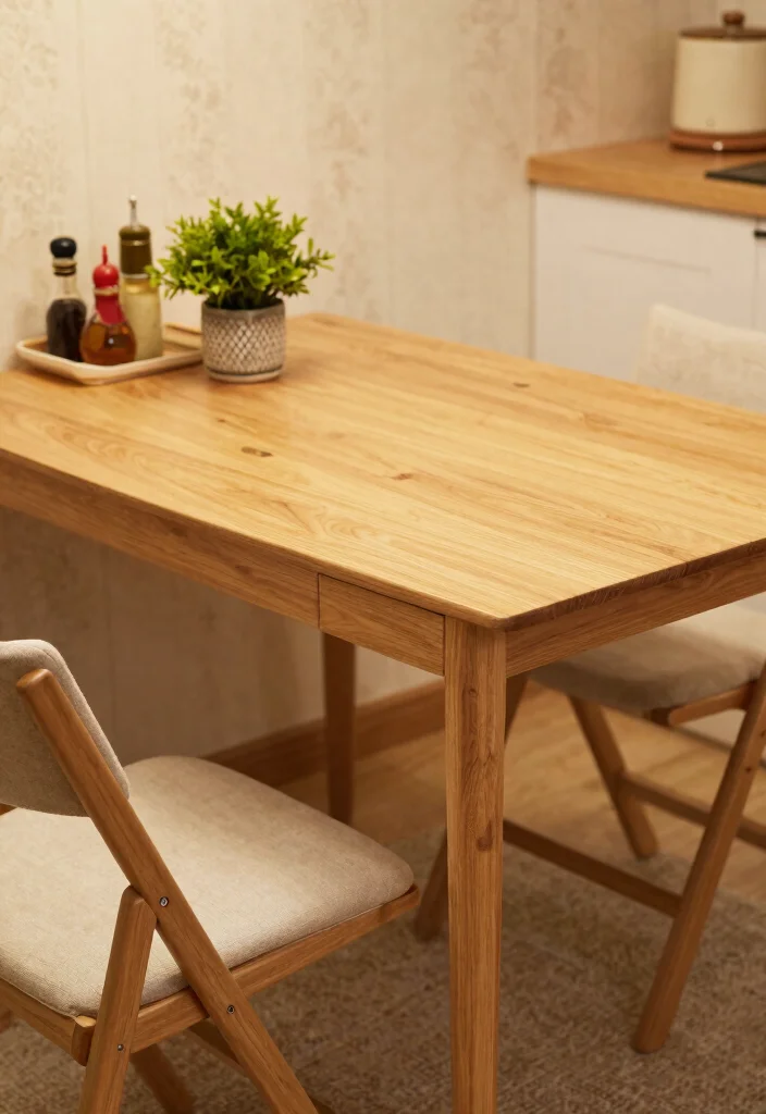 10 Small Kitchen Table Ideas That Save Space 1. Drop Leaf Table 0