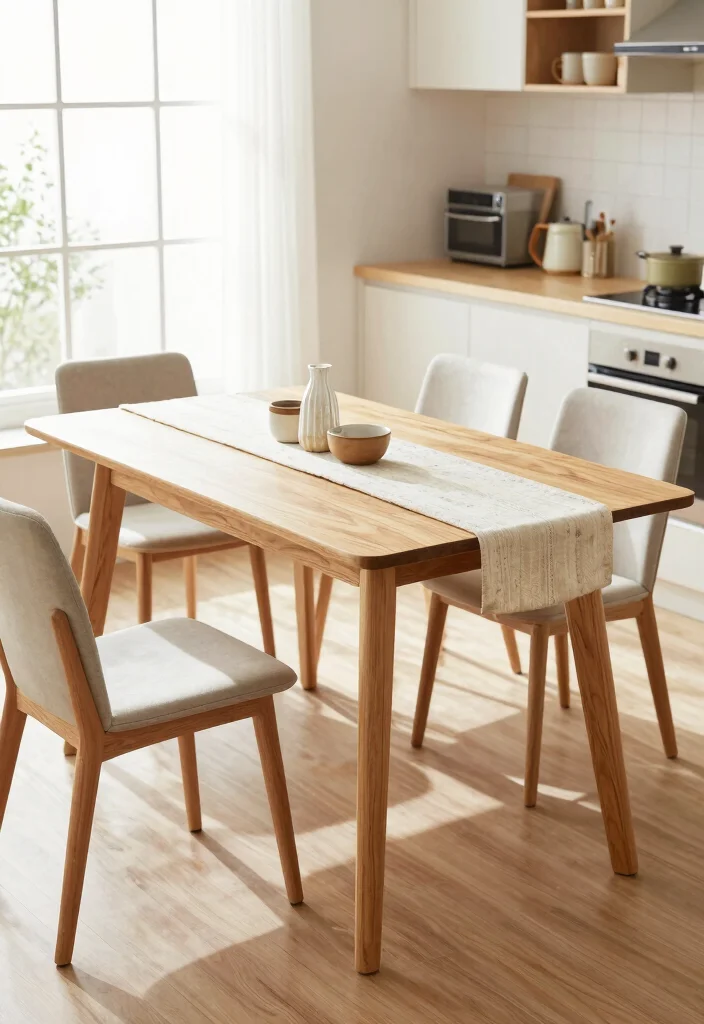 10 Small Kitchen Table Ideas That Save Space 3. Extendable Dining Table 0