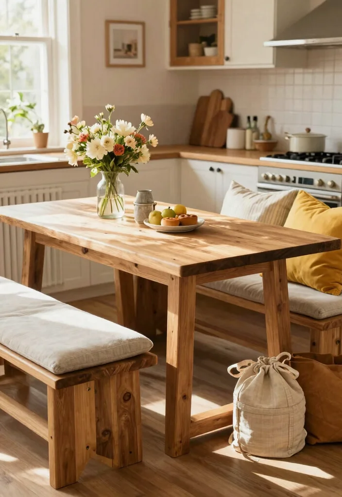 10 Small Kitchen Table Ideas That Save Space 9. Kitchen Bench Table Set 0