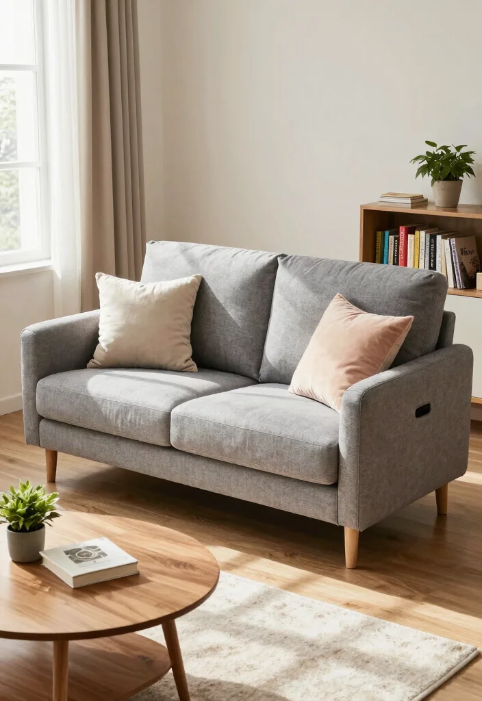 10 Small Living Room Couch Ideas That Save Space 1. The Loveseat with Built in Storage 0