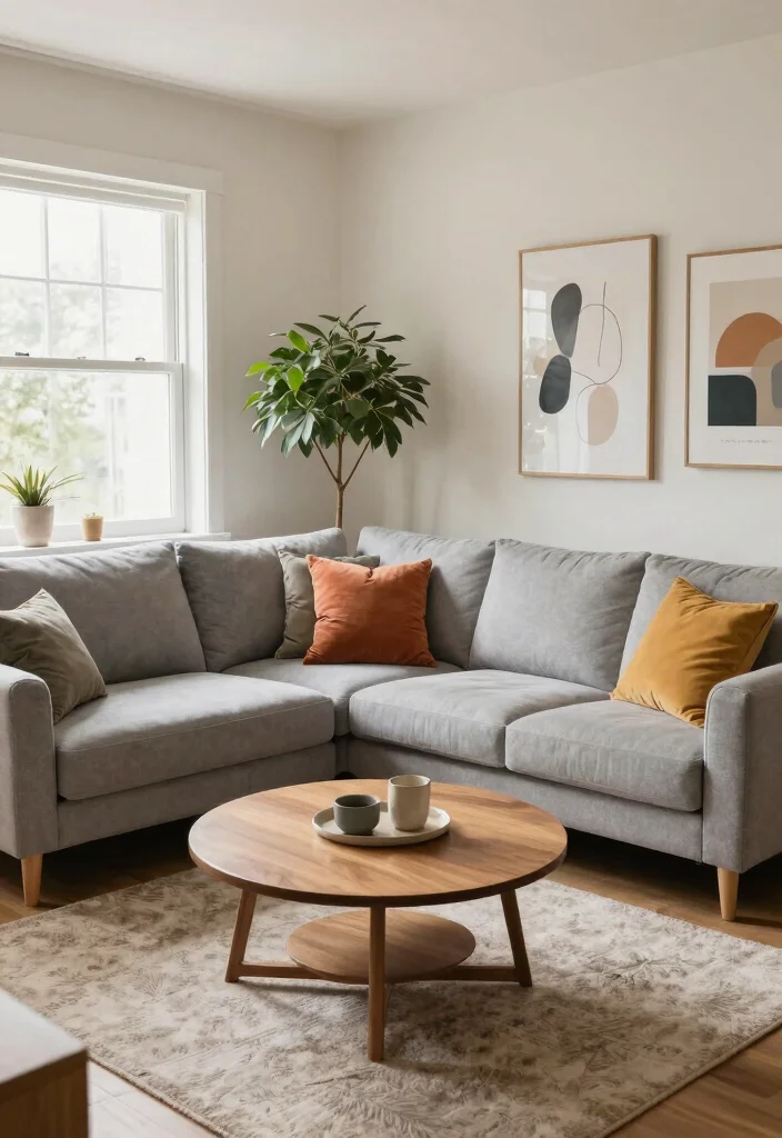 10 Small Living Room Couch Ideas That Save Space 5. L Shape Sofas for Corner Spaces 0
