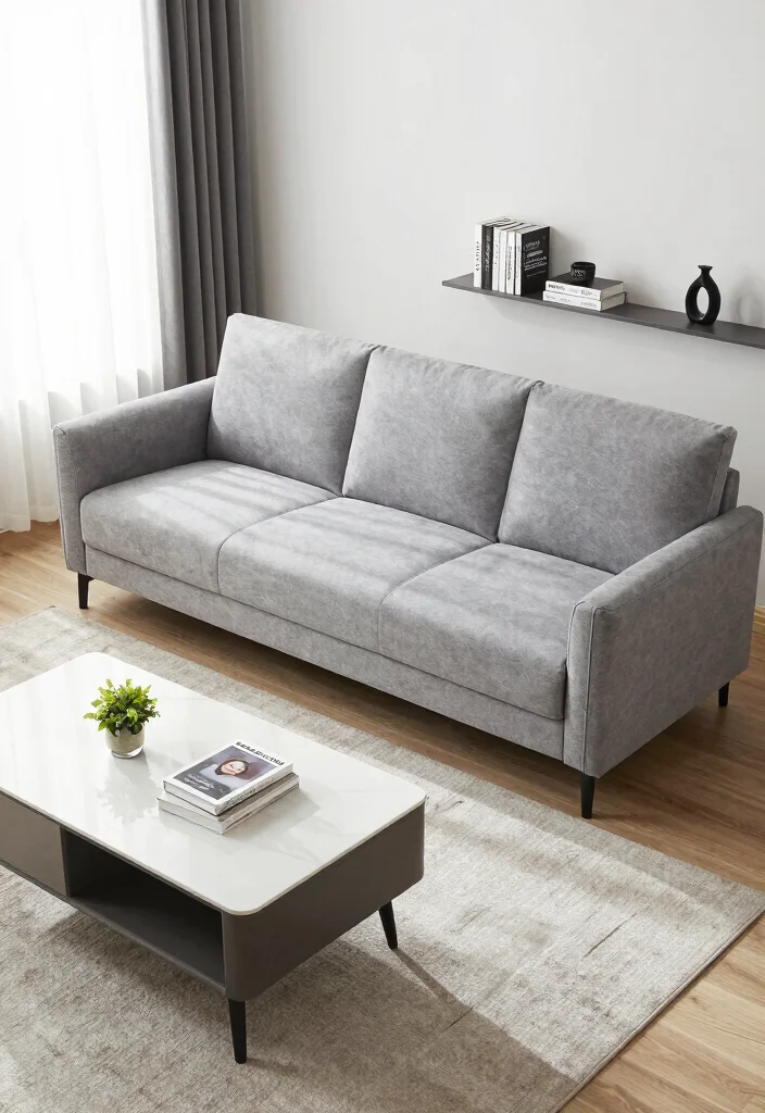 10 Small Living Room Couch Ideas That Save Space 9. Compact Sectionals to Maximize Seating 0