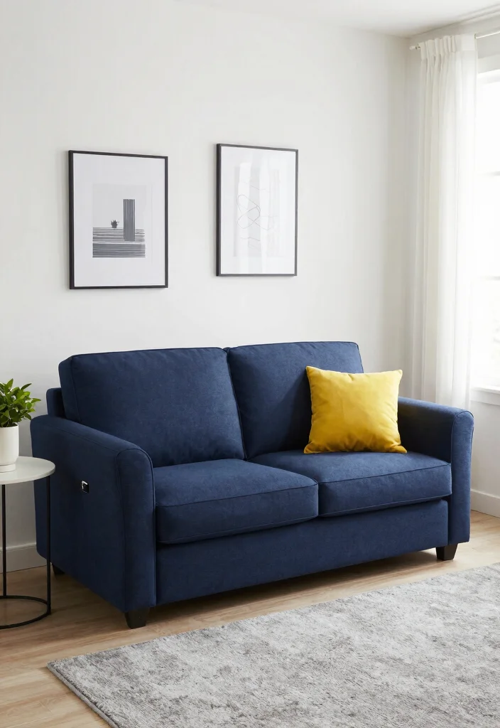 10 Small Living Room Sofa Ideas That Fit Comfortably 1. Compact Loveseat with Built in Storage 0