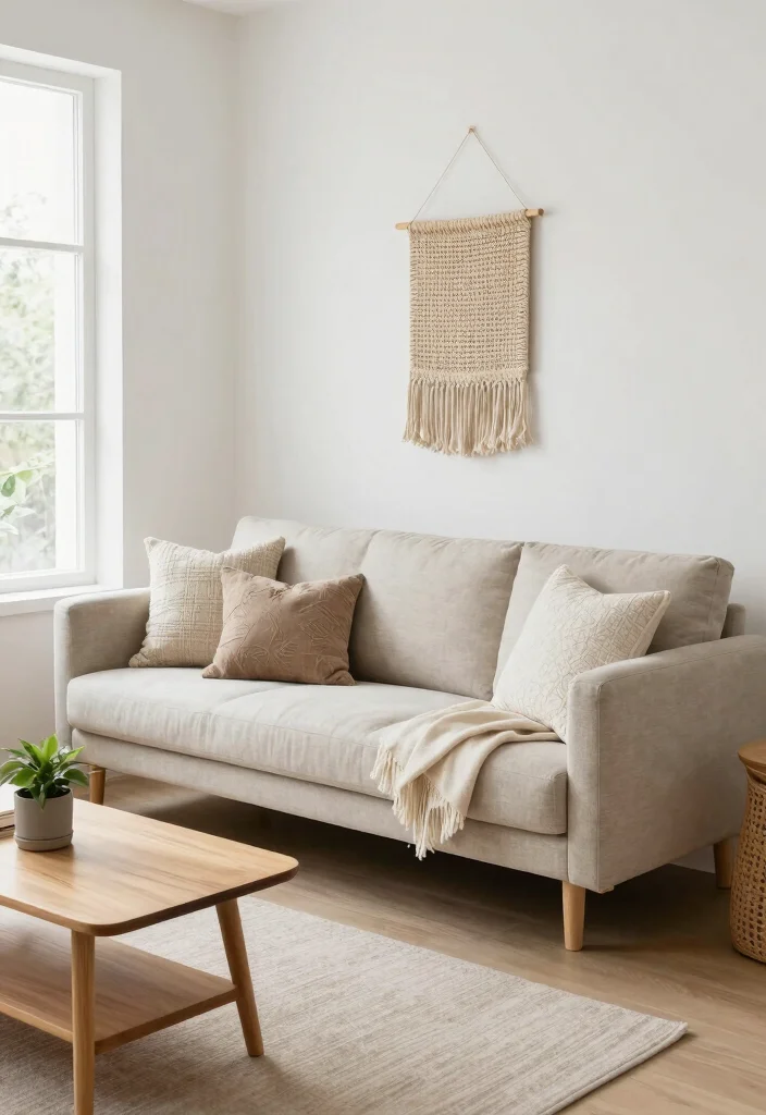 10 Small Living Room Sofa Ideas That Fit Comfortably 6. Scandinavian Minimalist Sofa 0