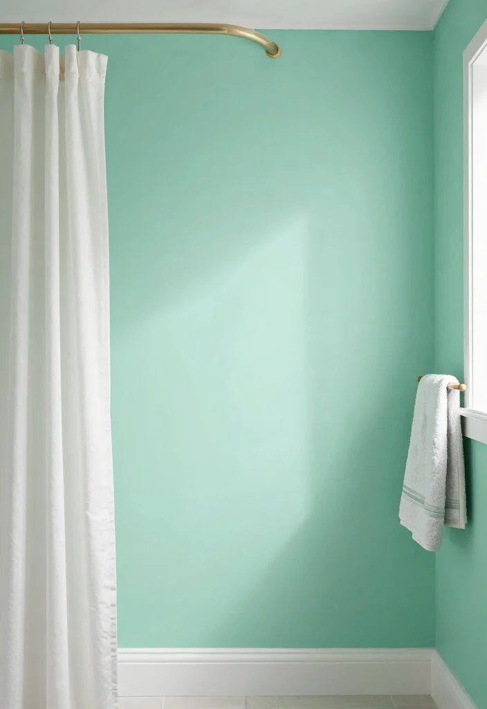 12 Bathroom Decoration Ideas for an Easy Style Refresh 8. Colorful Wall Paint 0