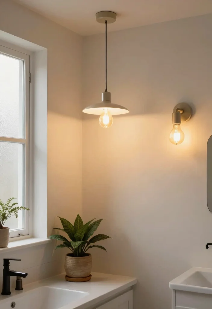 12 Bathroom Decoration Ideas for an Easy Style Refresh 9. Eco Conscious Lighting 0