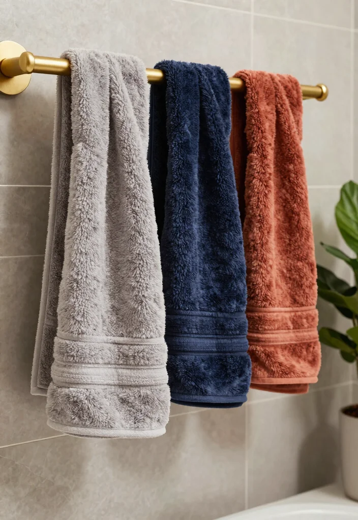 12 Bathroom Hand Towel Ideas for a Hotel Inspired Touch 1. Luxurious Textured Hand Towels 0