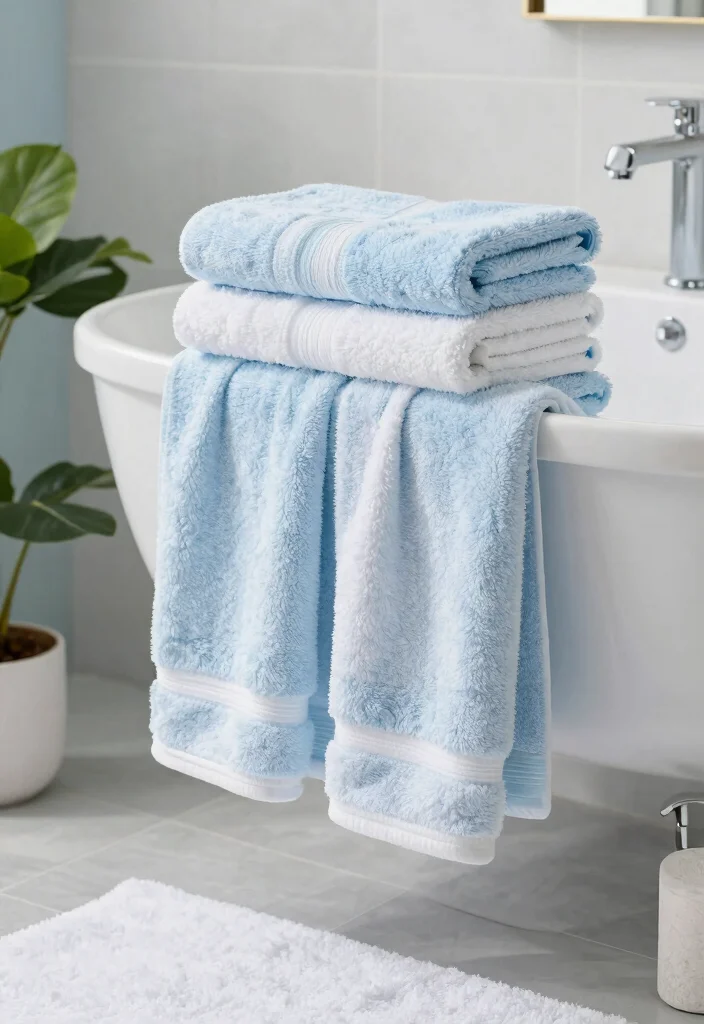 12 Bathroom Hand Towel Ideas for a Hotel Inspired Touch 10. Spa Inspired Softness 0