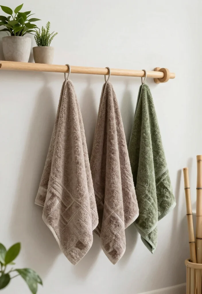 12 Bathroom Hand Towel Ideas for a Hotel Inspired Touch 4. Natural Fiber Towels 0