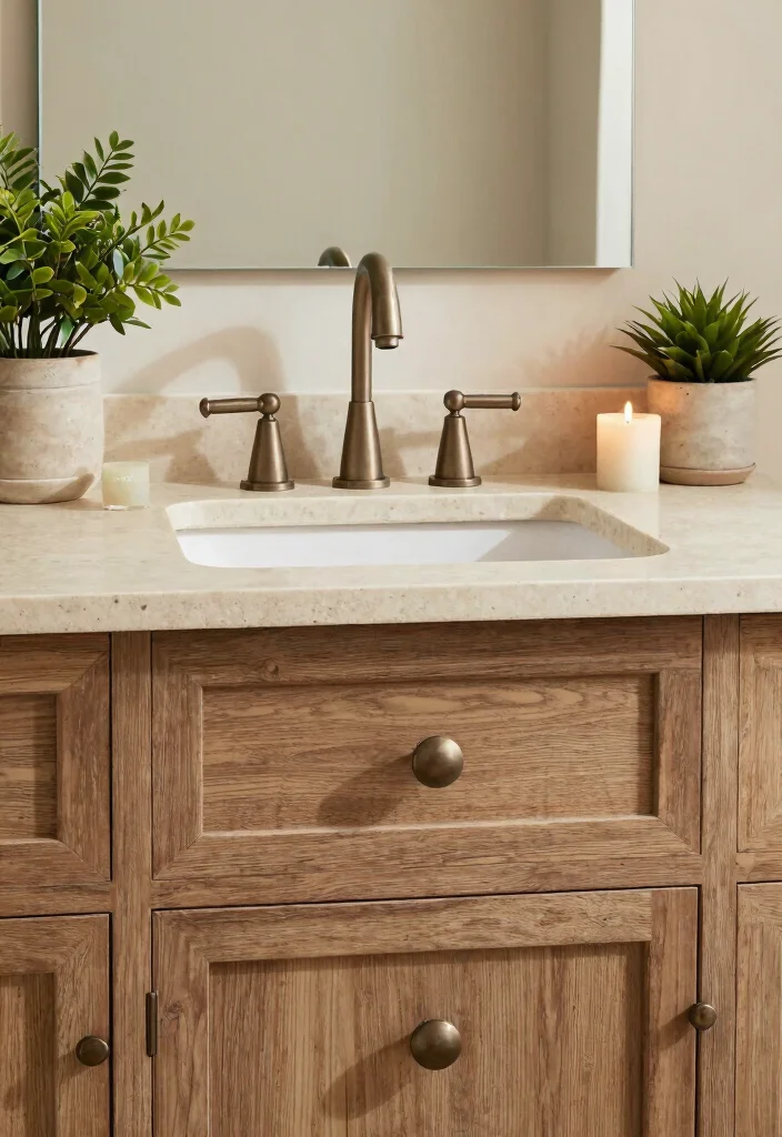 12 Bathroom Hardware Ideas to Instantly Update the Look 5. Rustic Vanity Fixtures 0