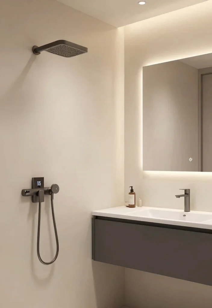12 Bathroom Ideas with Bath for Relaxing Everyday Use 11. Smart Technology Controls and Features 0