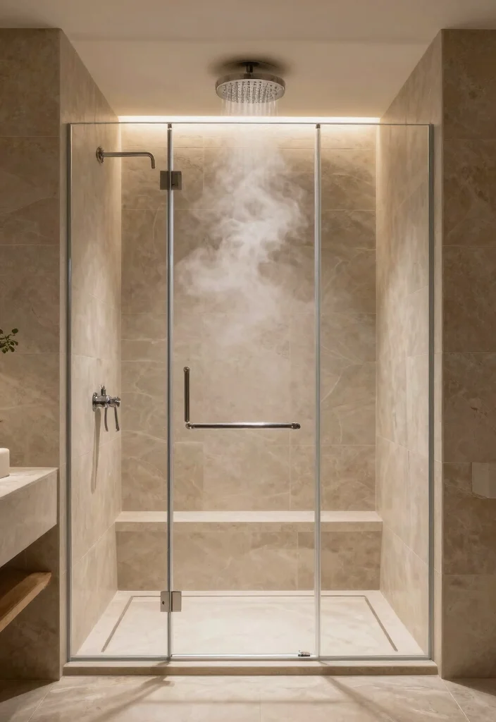 12 Bathroom Ideas with Bath for Relaxing Everyday Use 2. Spa Like Features Rain Shower Heads Steam Showers 0