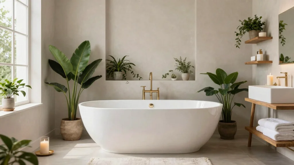 12 Bathroom Ideas with Bath for Relaxing Everyday Use