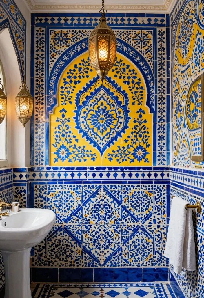 12 Bathroom Mural Ideas for a Bold Artistic Statement 10. Cultural Inspirations 0