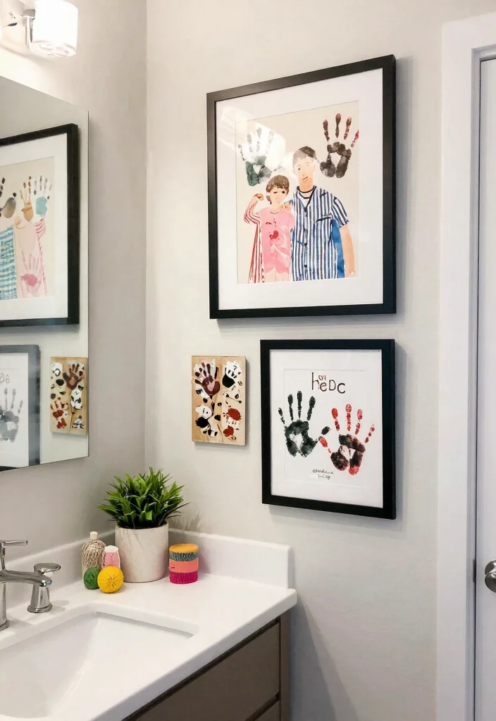12 Bathroom Picture Ideas to Add Personality and Visual Interest 12. Personalized Artwork Your Unique Touch 0