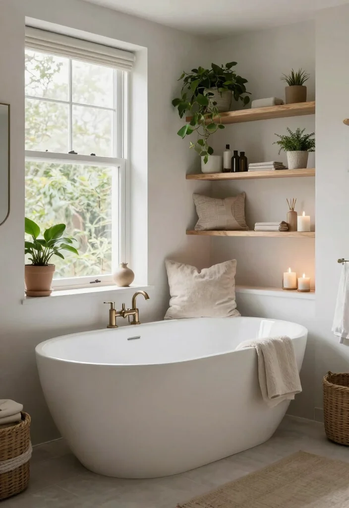 12 Bathroom with Bathtub Ideas for Comfort and Style 3. Cozy Nook Bathtub 0