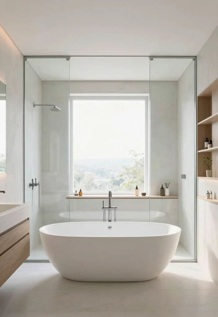 12 Bathroom with Bathtub Ideas for Comfort and Style 6. Open concept Bathtub Area 0