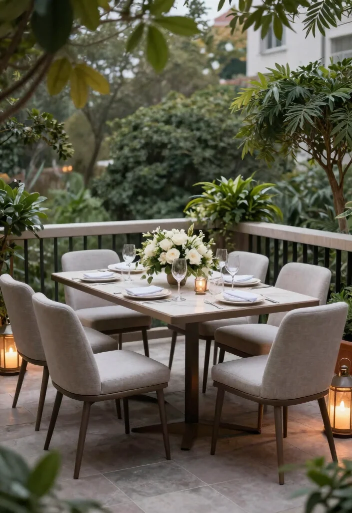 12 Bedroom Balcony Ideas for Light and Airy Living 6. Elegant Outdoor Dining 0