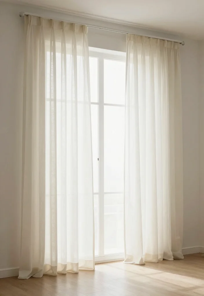 12 Bedroom Ideas for Big Rooms with Balanced Layouts 10. Soft Window Treatments 0