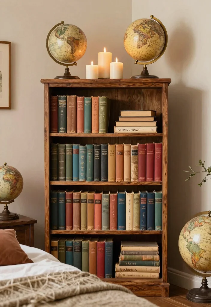 12 Bedroom Library Ideas for Cozy Reading Corners 8. Themed Book Displays 0