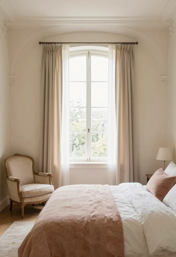 12 Bedroom Wall Moulding Ideas for Classic Detail 9. Elegant Arched Moulding 0