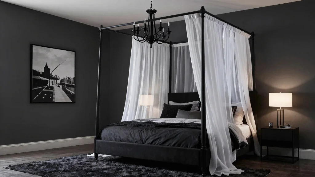 12 Black Canopy Bedroom Ideas with Dramatic Elegance