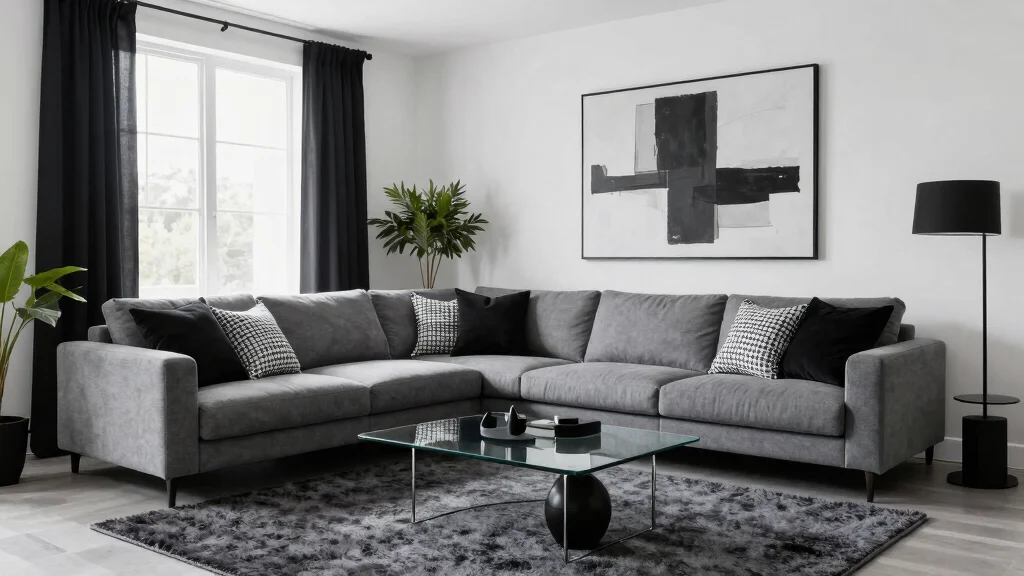 12 Black and Grey Living Room Ideas with Modern Mood