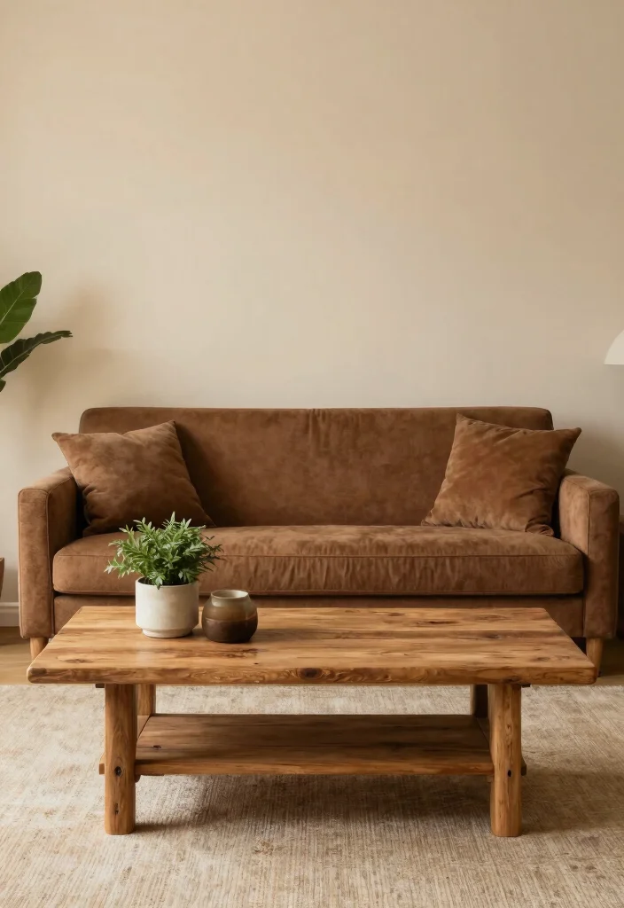 12 Brown Couch Living Room Ideas for Warm Balance 2. Earthy Color Palettes 0