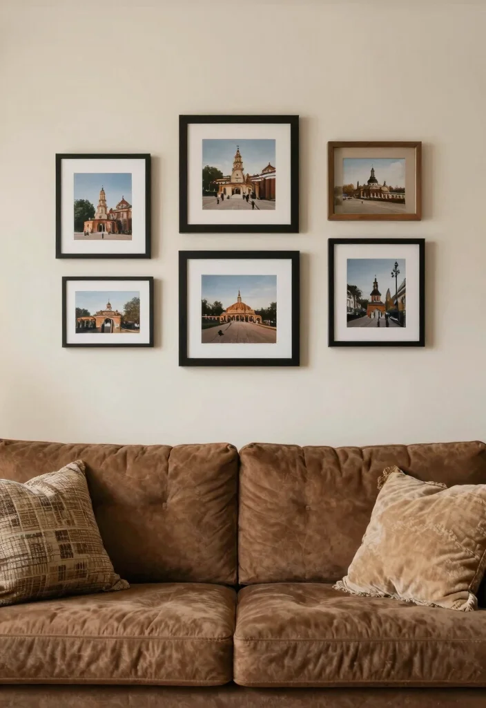 12 Brown Couch Living Room Ideas for Warm Balance 8. Personal Touches 0