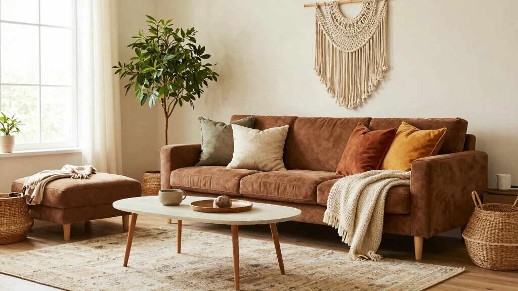 12 Brown Couch Living Room Ideas for Warm Balance