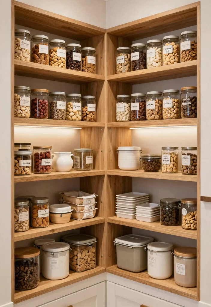 12 Corner Kitchen Ideas to Improve Workflow 6. Customizable Corner Pantry Solutions 0