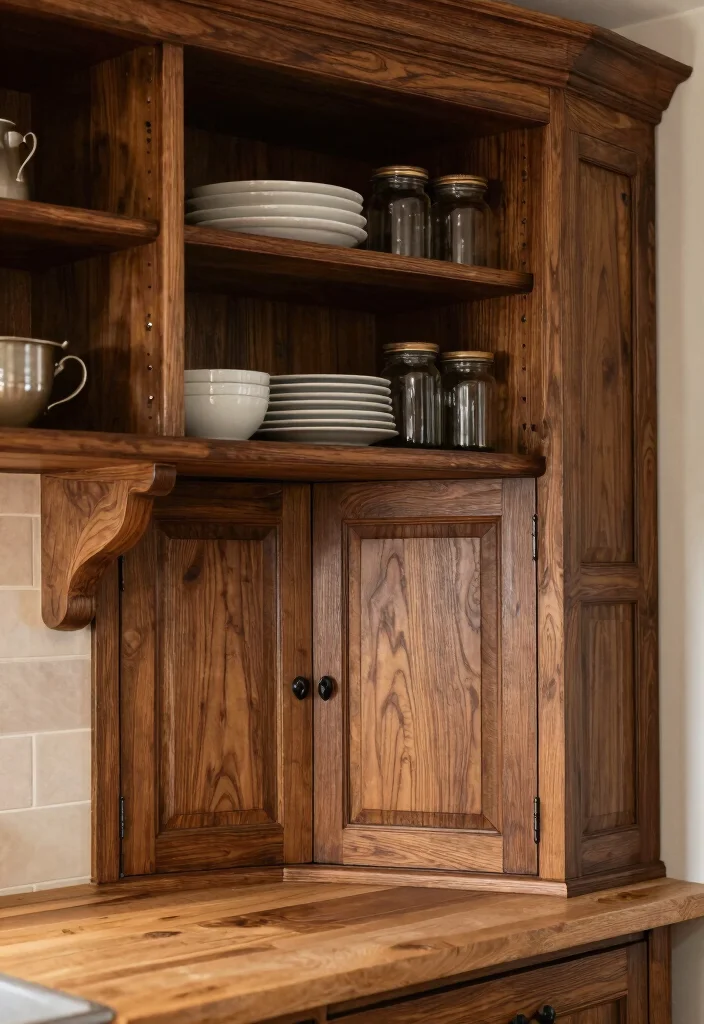 12 Craftsman Kitchen Ideas with Classic Craft Detail 1. Rich Wood Cabinetry 0