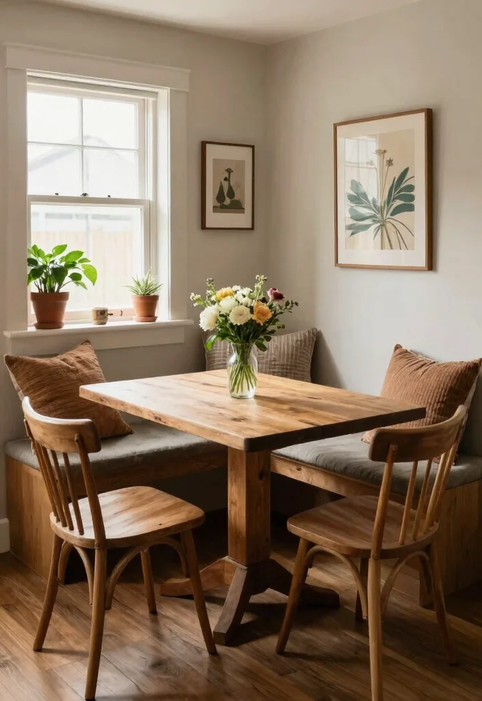 12 Craftsman Kitchen Ideas with Classic Craft Detail 5. Cozy Breakfast Nook 0