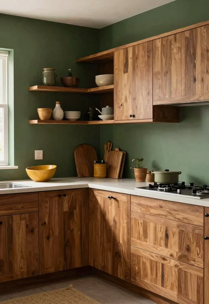 12 Craftsman Kitchen Ideas with Classic Craft Detail 9. Earthy Color Palette 0