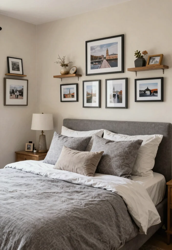 12 Grey Bed Bedroom Ideas for Easy Neutral Styling 12. Personalized Touches 0