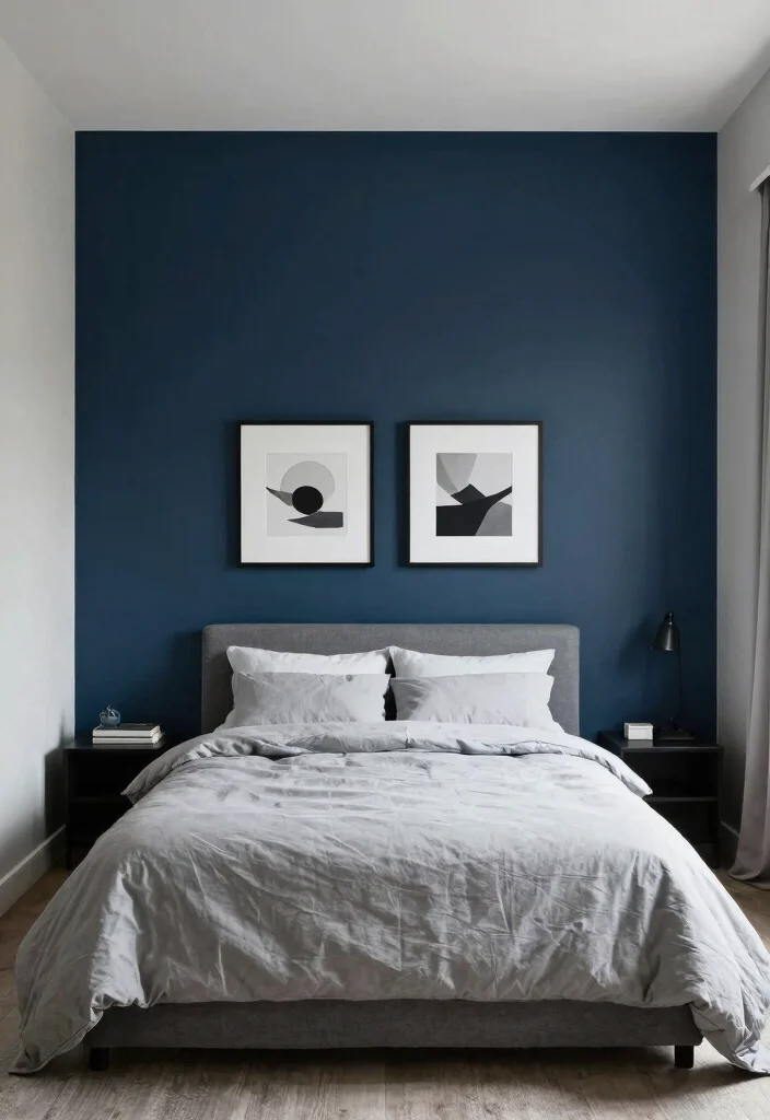 12 Grey Bed Bedroom Ideas for Easy Neutral Styling 5. Accent Walls 0