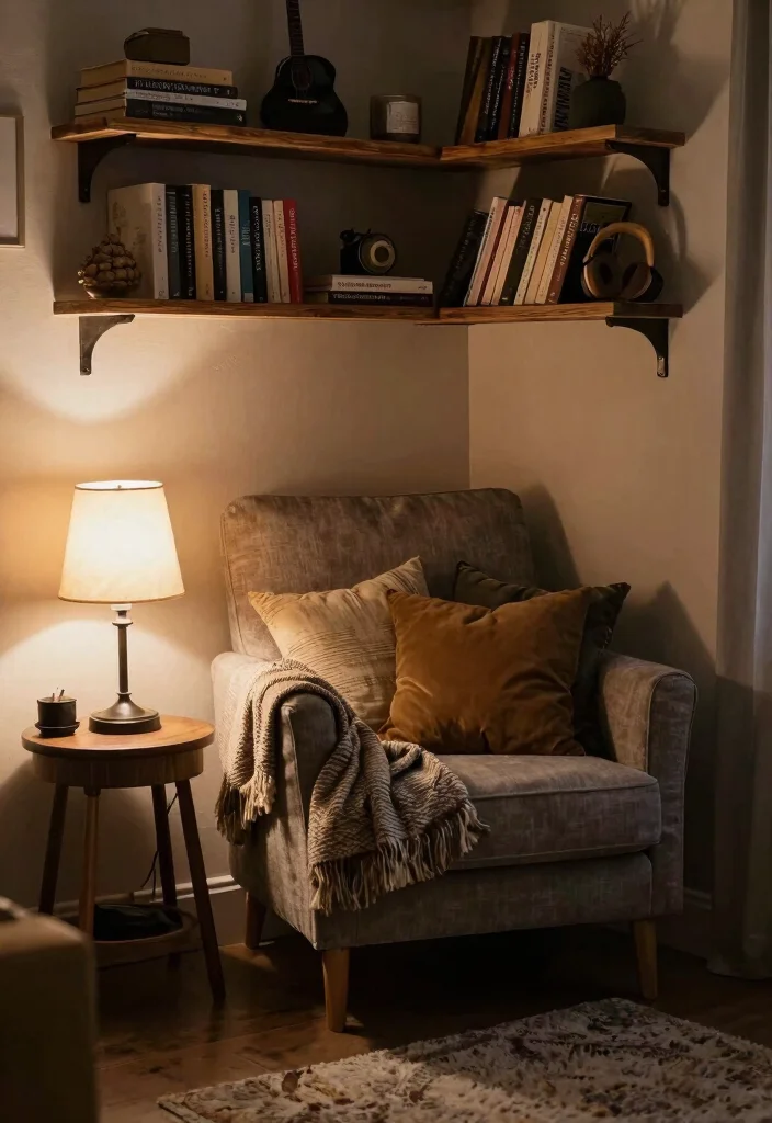 12 Grunge Bedroom Ideas with Edgy Personality 12. Cozy Nooks for Relaxation 0