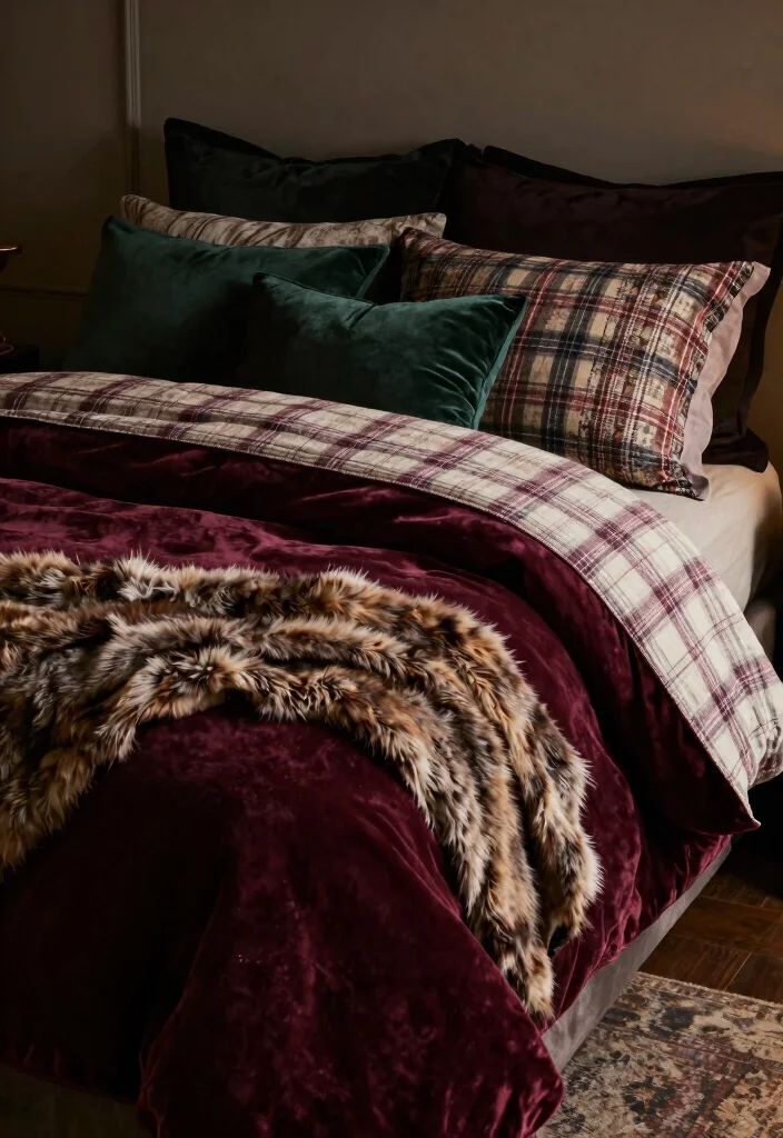 12 Grunge Bedroom Ideas with Edgy Personality 2. Edgy Bedding Layers 0