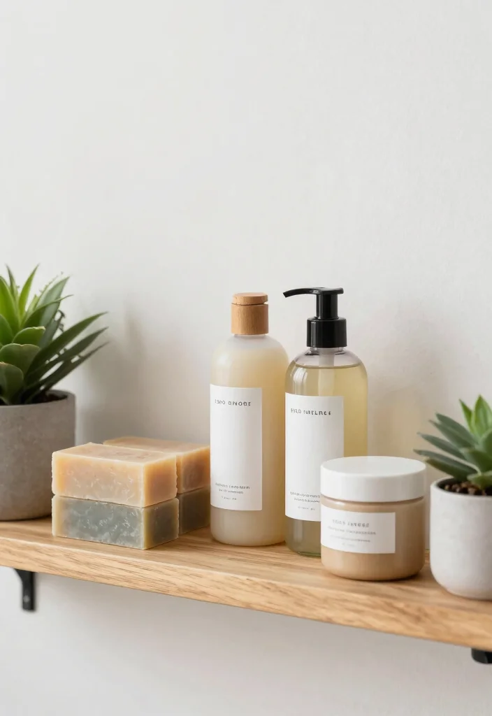 12 Guest Bathroom Decor Ideas for a Warm Welcoming Feel 4. Eco Friendly Bath Products 0