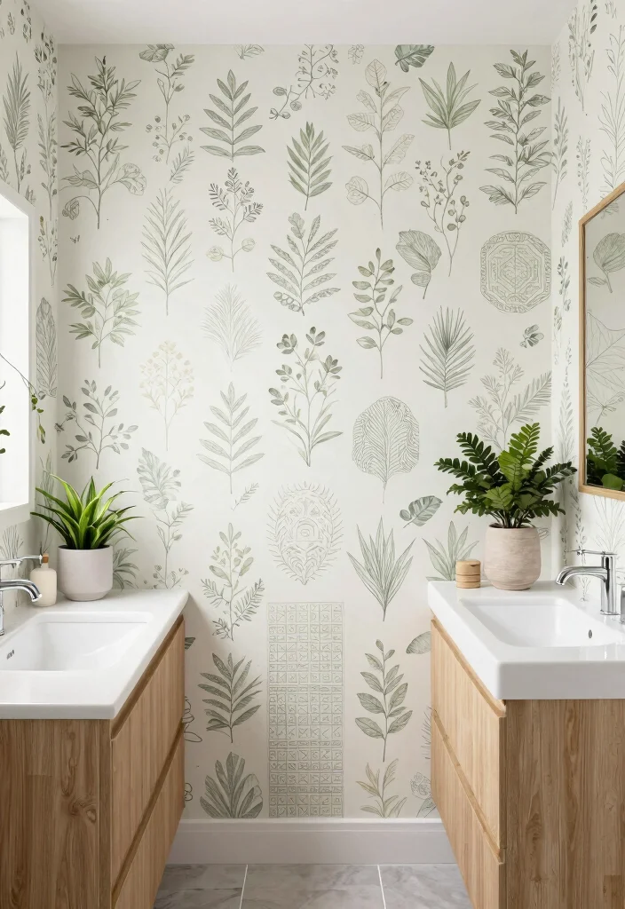 12 Guest Bathroom Wallpaper Ideas with Subtle Pattern Style Conclusion 0